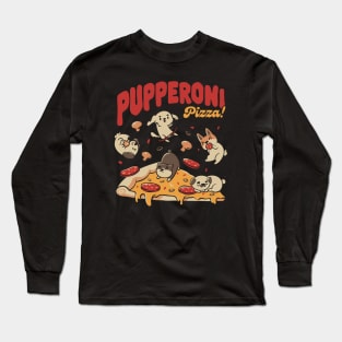 Pupperoni Puzzia Dogs Puppies Italy by Tobe Fonseca Long Sleeve T-Shirt